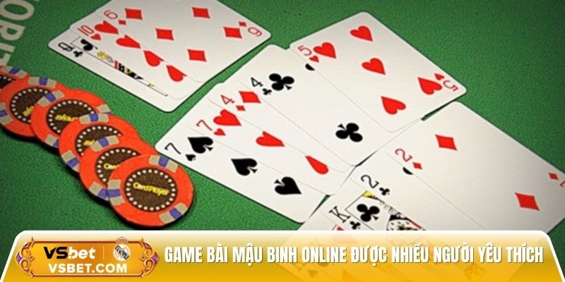 Game bài mậu binh online được nhiều người yêu thích